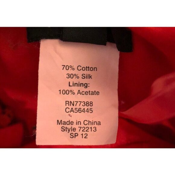 J.Crew Ella Dress In Medallion Paisley Print Size 4 Strapless Red / Purple Zip - Picture 8 of 9